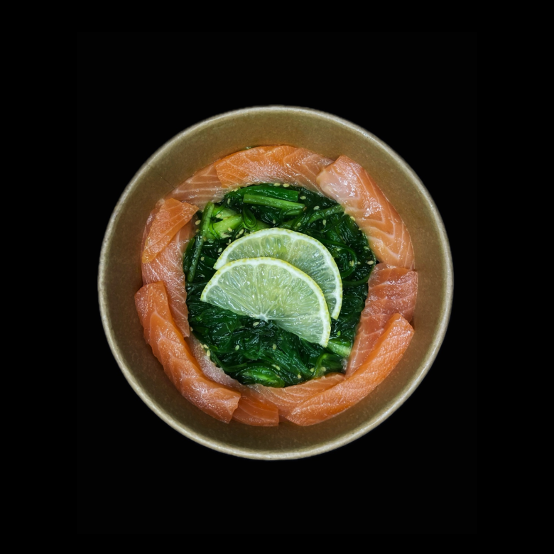 Салат Хіяші з лососем